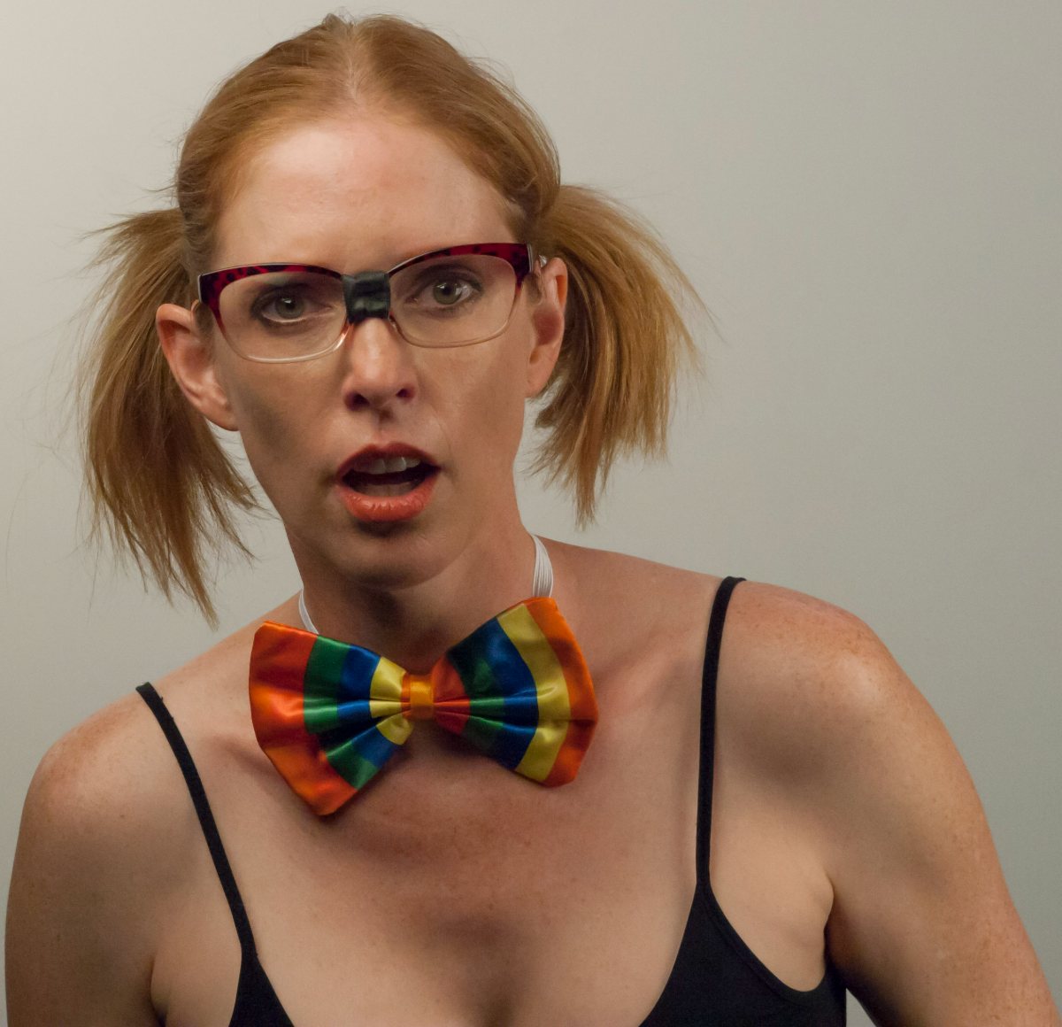 Adria Dawn in character for Dorkumentary Live!