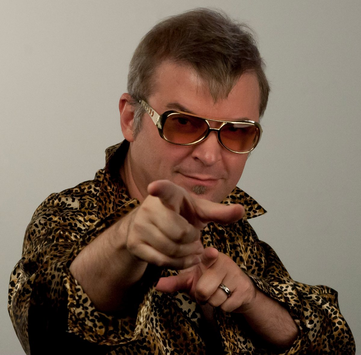 David Tarleton in character for Dorkumentary Live!