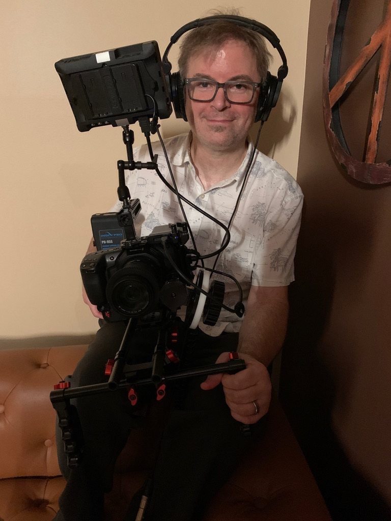 David Tarleton on the set of Karen