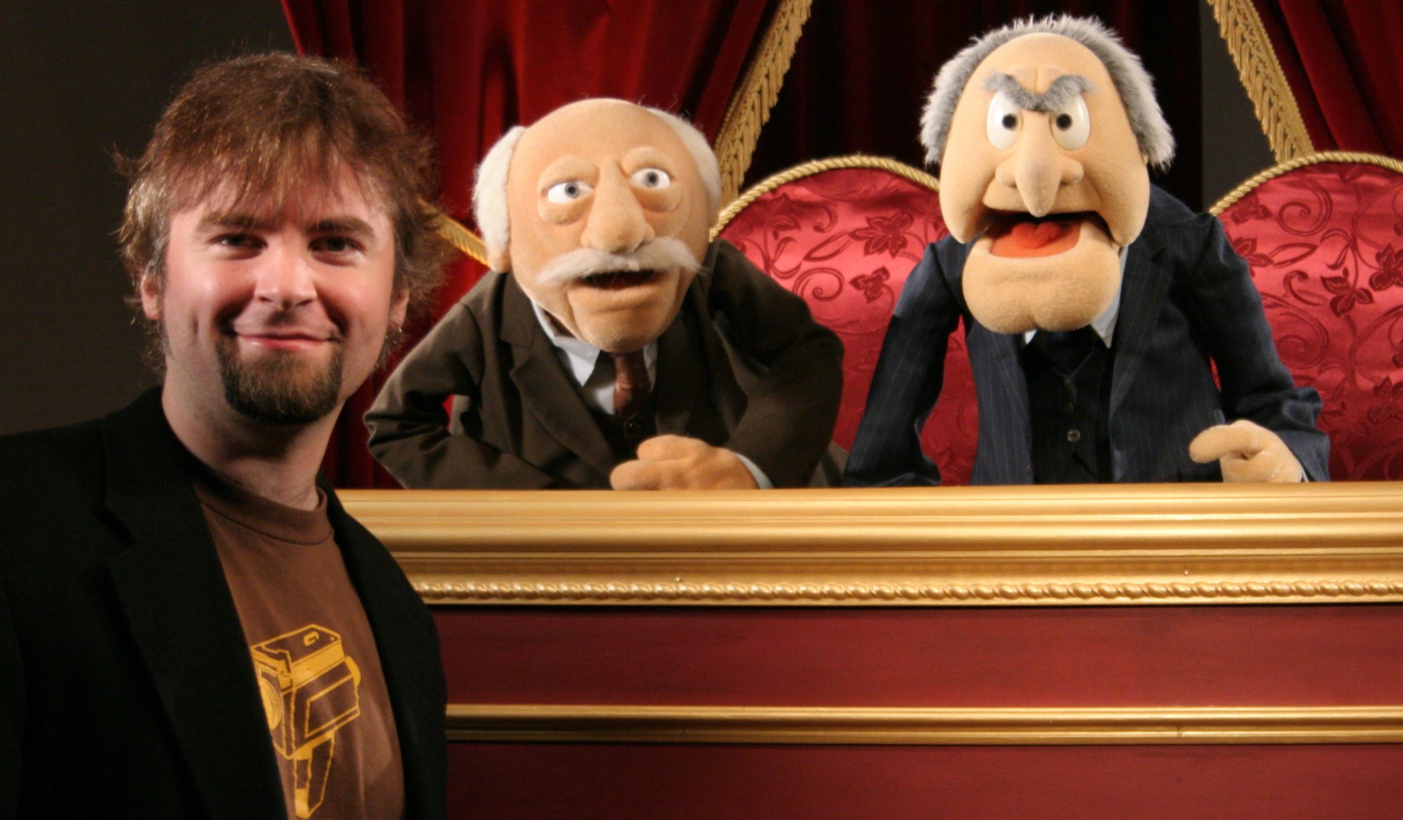 David Tarleton with Statler and Waldorf